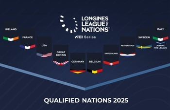 Longines League of Nations™ 2025 qualified teams announced Longines League of Nations™ 2025 qualified teams announced